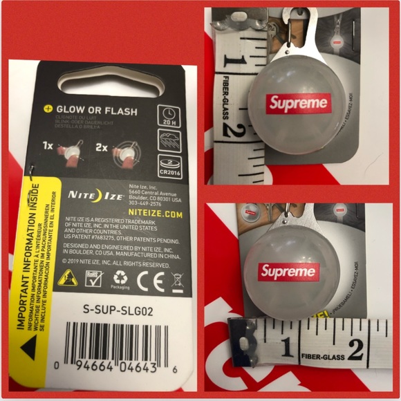 supreme spotlight keychain